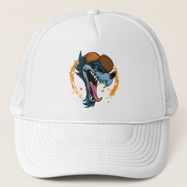 Gorra De Camionero Personalizado Wolf (Anverso)