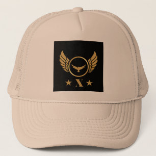 Gorra De Camionero Personalizado X Alas De Águila Dorada Impreso Inic