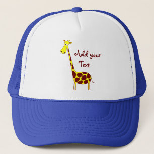 Gorra De Camionero Personalízalo! Diseño de jirafa cuta