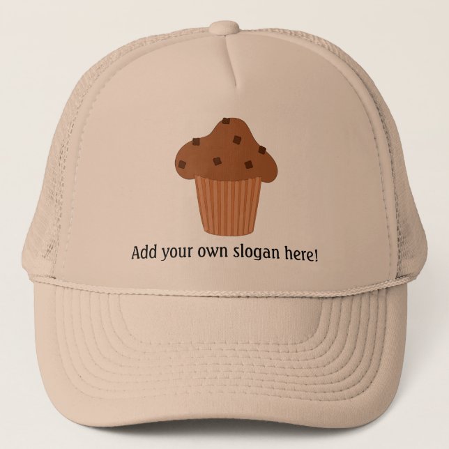 Gorra De Camionero Personalizar de este gráfico de Choc Chip Muffin (Anverso)