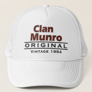 Gorra De Camionero Personalizar del vintage de Munro del clan su