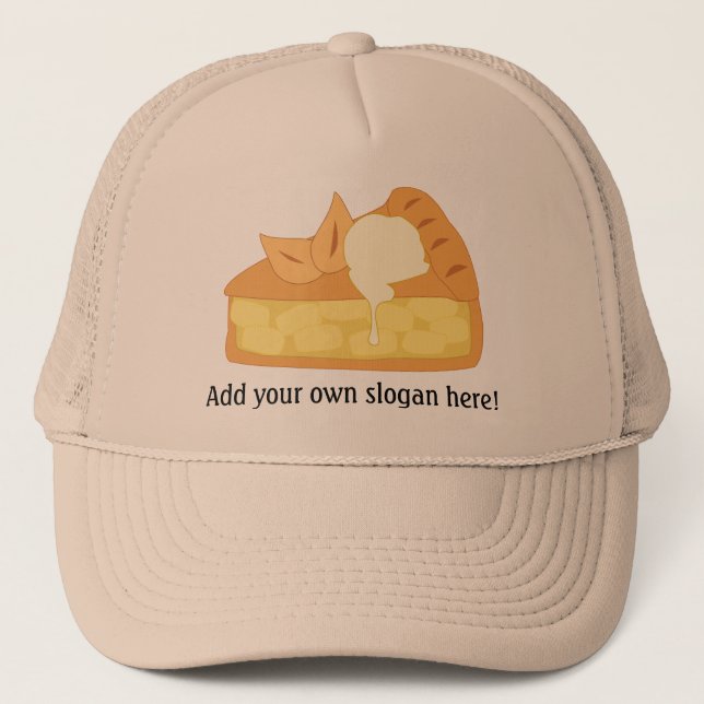Gorra De Camionero Personalizar este gráfico de Apple Pie Slice (Anverso)