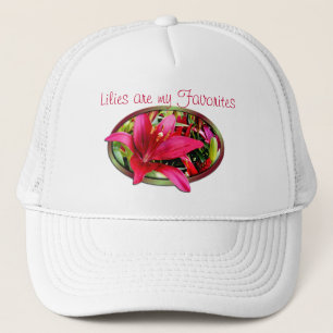 Gorra De Camionero Personalizar marrón del casquillo del lirio del