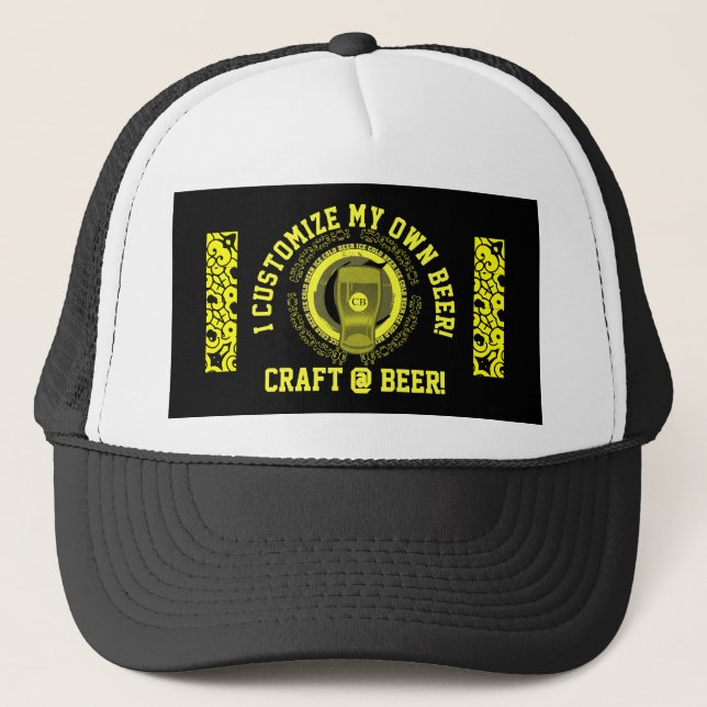 Gorra De Camionero Personalizar mi propia cerveza Craft Beer (Anverso)