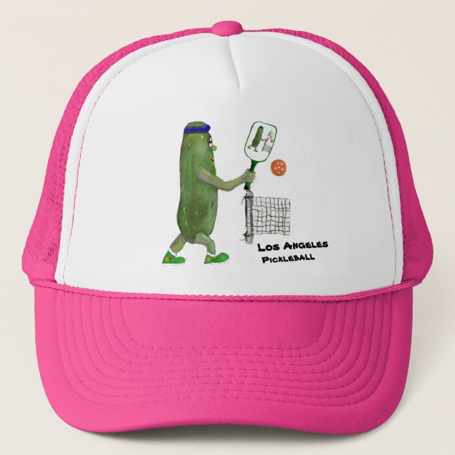 Gorra De Camionero Personalize Text Funny Pickle Player (Anverso)