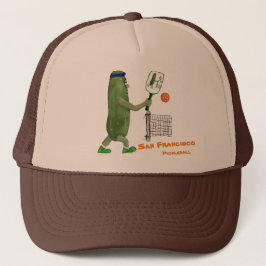 Gorra De Camionero Personalize Text Funny Pickle Player