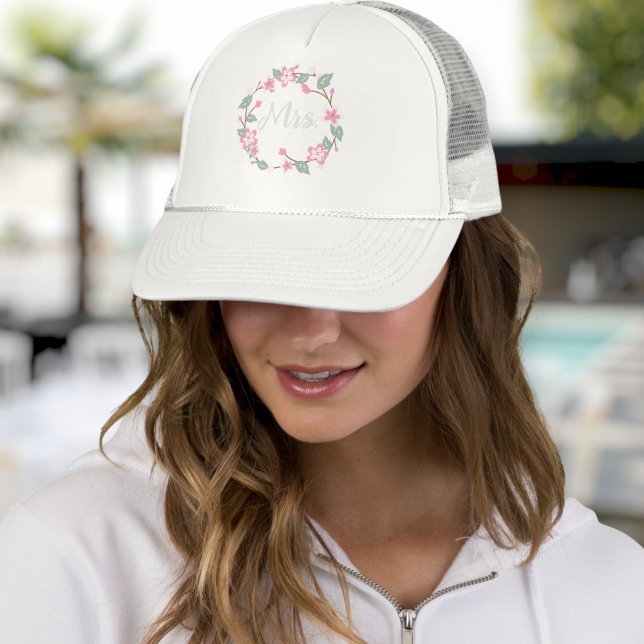 Gorra De Camionero Personalized Baseball Cap - Floral Wreath Design (Subido por el creador)