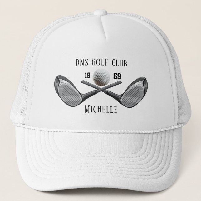 Gorra De Camionero Personalized Golf Club Name Classic (Anverso)