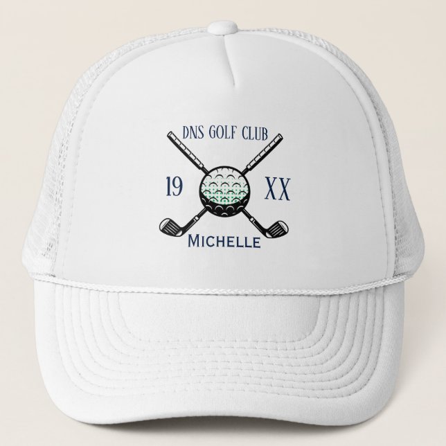 Gorra De Camionero Personalized Golf Club Name Classic (Anverso)