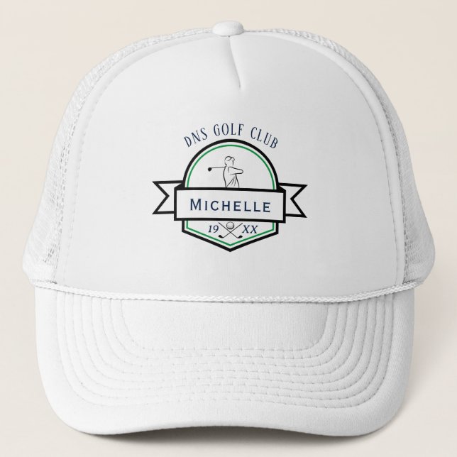 Gorra De Camionero Personalized Golf Club Name Classic (Anverso)