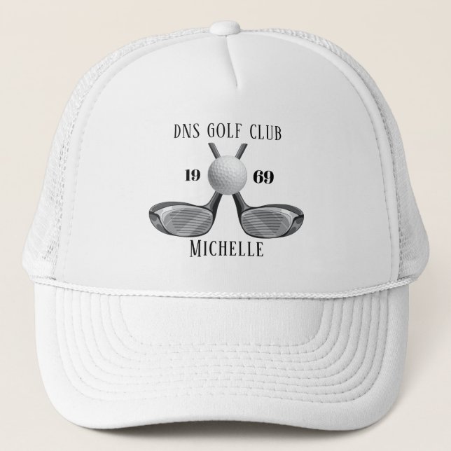 Gorra De Camionero Personalized Golf Club Name Classic (Anverso)