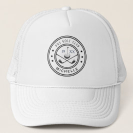 Gorra De Camionero Personalized Golf Club Name Classic Trucker Hat