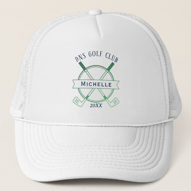 Gorra De Camionero Personalized Golf Club Name Classic Trucker Hat (Anverso)