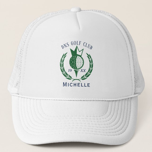 Gorra De Camionero Personalized Golf Club Name Classic Trucker Hat (Anverso)