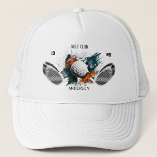 Gorra De Camionero Personalized Golf Club Name Custom Trucker Hat 