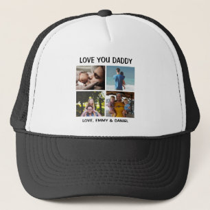 Gorra De Camionero Personalized Love You Daddy Photo  