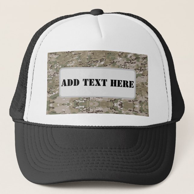 Gorra De Camionero Personalized Tactical Military Camo (Anverso)