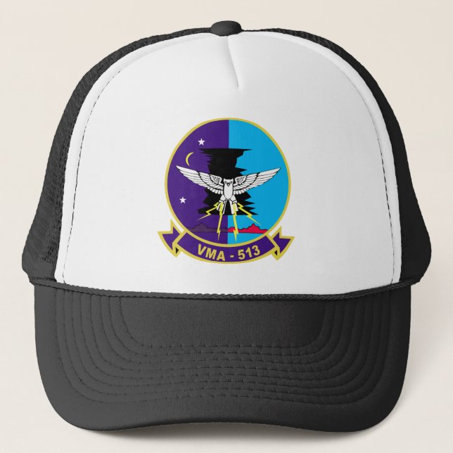 Gorra De Camionero Pesadillas del vuelo VMA-513 (Anverso)
