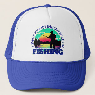 Gorra De Camionero Pesca con herencia gastada divertida
