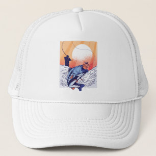 Gorra De Camionero Pesca con Mosca Lubina