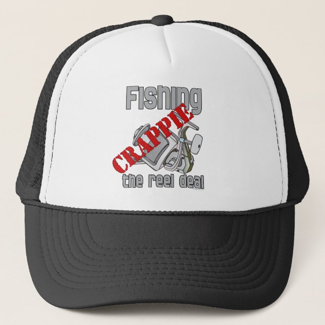 Gorra De Camionero Pesca Crappie La Pesca Grave Del Acuerdo Sobre El  (Anverso)