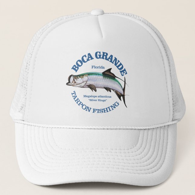 Gorra De Camionero Pesca de Boca Grande Tarpon (Anverso)