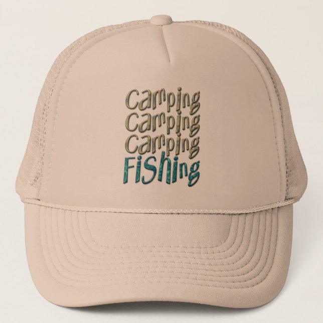 Gorra De Camionero Pesca de camping (Anverso)