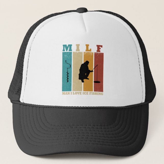 Gorra De Camionero pesca de hielo diverso (Anverso)