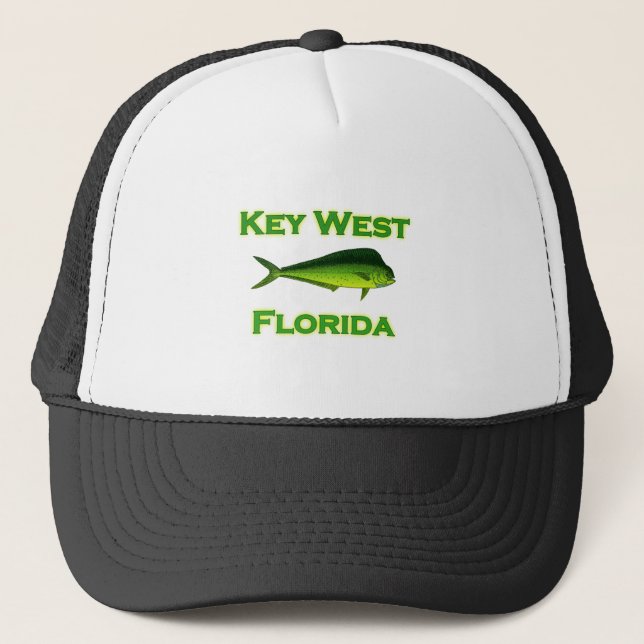 Gorra De Camionero Pesca de Key West la Florida (Anverso)