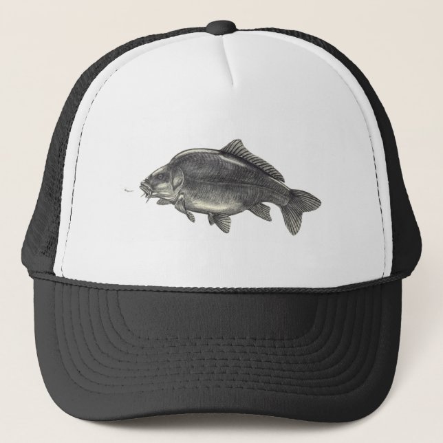 Gorra De Camionero Pesca de la carpa (Anverso)