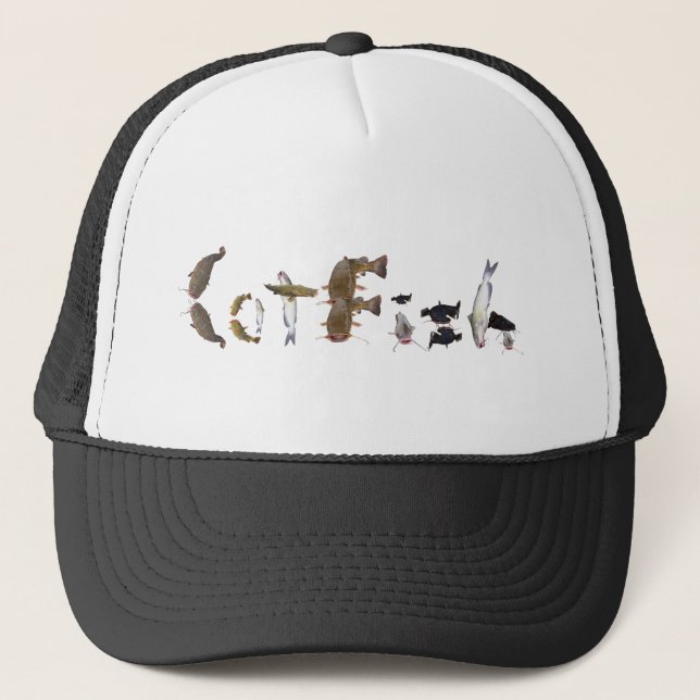 Gorra De Camionero Pesca de la diversión (Anverso)