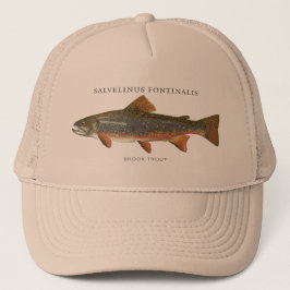 Gorra De Camionero Pesca de la trucha de arroyo