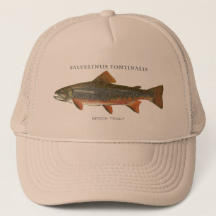Gorra De Camionero Pesca de la trucha de arroyo