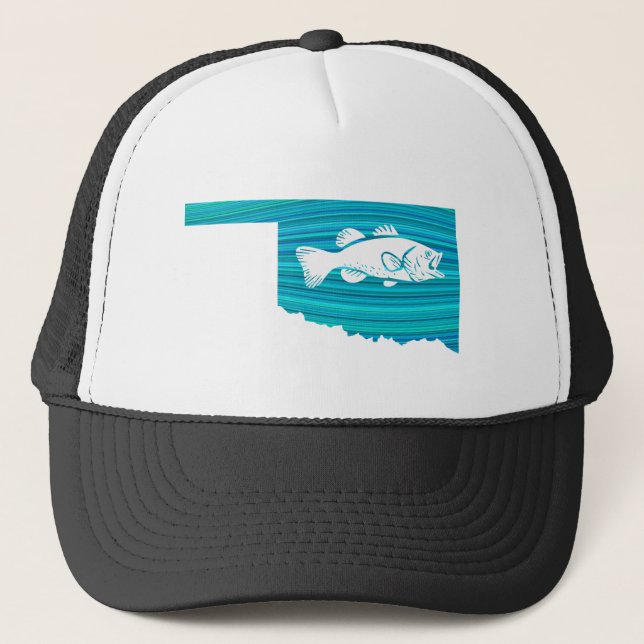 Gorra De Camionero Pesca de ola Oklahoma (Anverso)