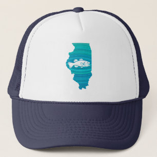 Gorra De Camionero Pesca de Olas en Illinois
