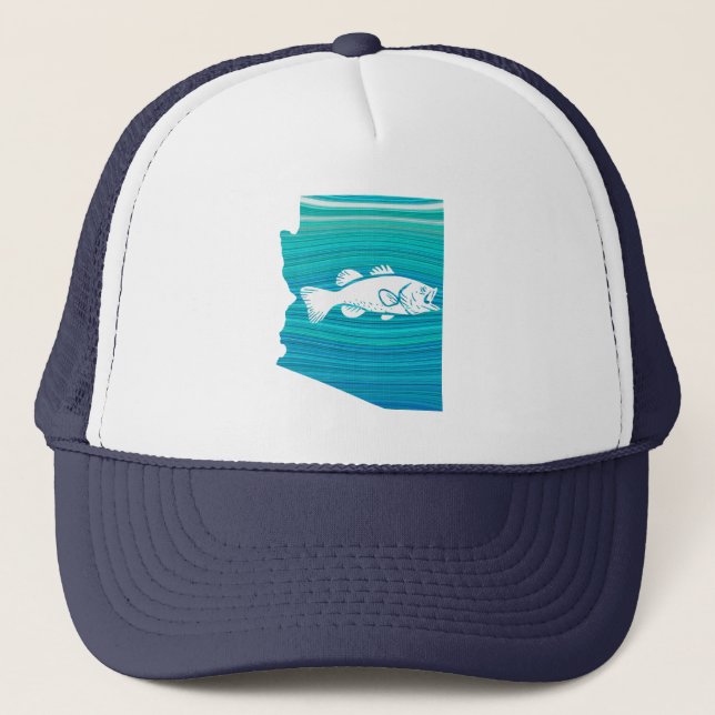 Gorra De Camionero Pesca de oleada de Arizona (Anverso)