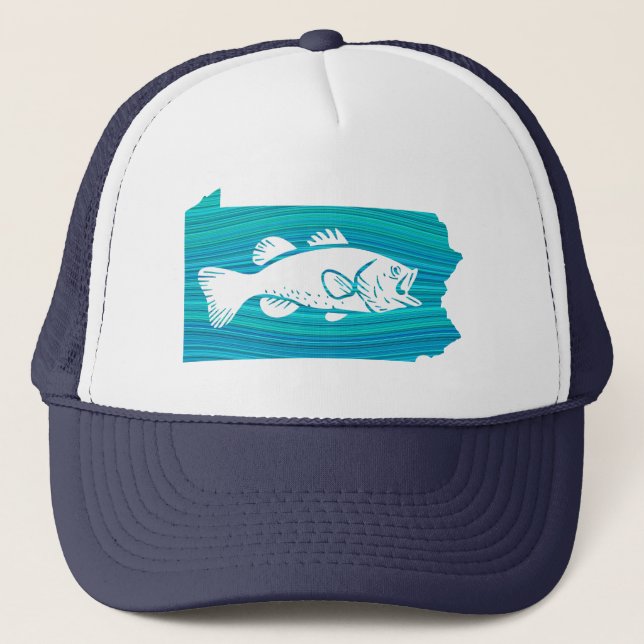 Gorra De Camionero Pesca de Ondas de Pensilvania (Anverso)
