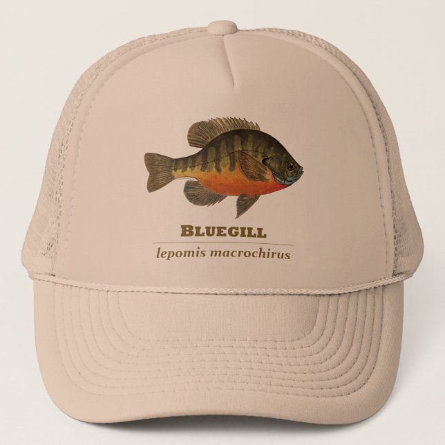 Gorra De Camionero Pesca de pasto azul (Anverso)