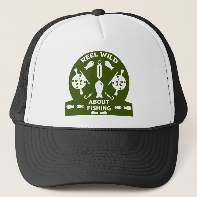 Gorra De Camionero Pesca de salmón Canadá (Anverso)