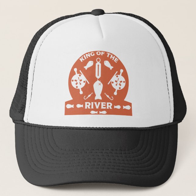 Gorra De Camionero Pesca de salmón Canadá (Anverso)