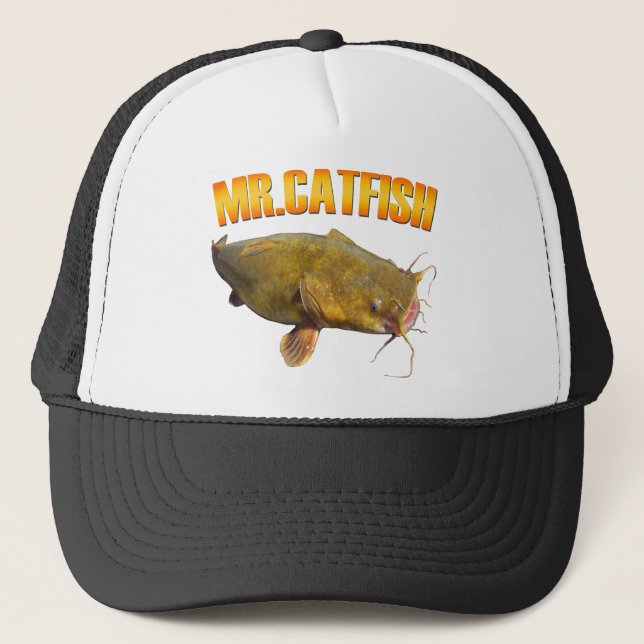 Gorra De Camionero Pesca de Sr. Catfish (Anverso)