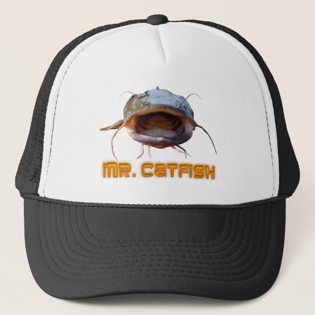 Gorra De Camionero Pesca de Sr. Catfish (Anverso)