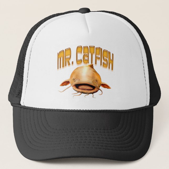 Gorra De Camionero Pesca de Sr. Catfish (Anverso)