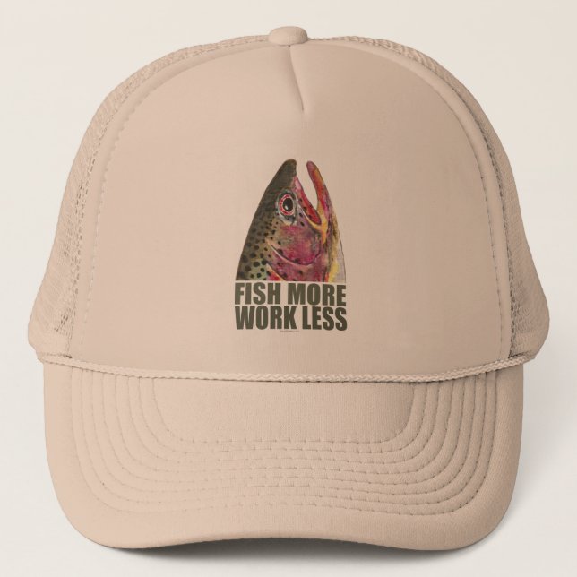 Gorra De Camionero Pesca de trucha más (Anverso)