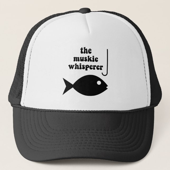 Gorra De Camionero pesca del whisperer del muskie (Anverso)