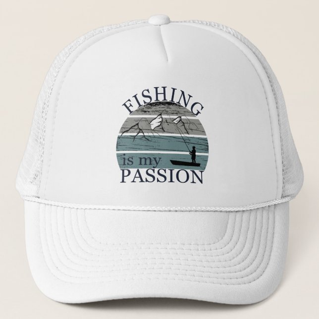 Gorra De Camionero Pesca divertida diciendo (Anverso)