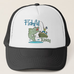 Gorra De Camionero Pesca divertida - pensamiento de Fishful