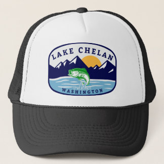Gorra De Camionero Pesca en el lago Chelan Washington