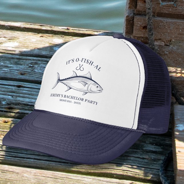 Gorra De Camionero Pesca en la Despedida de Soltero Personalizada (Subido por el creador)