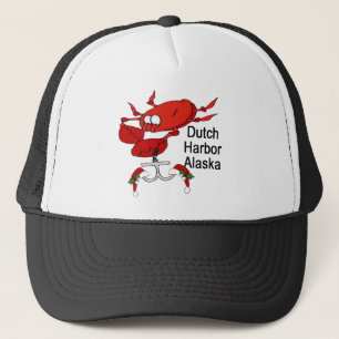 Gorra De Camionero Pesca holandesa del cangrejo del navidad de Alaska